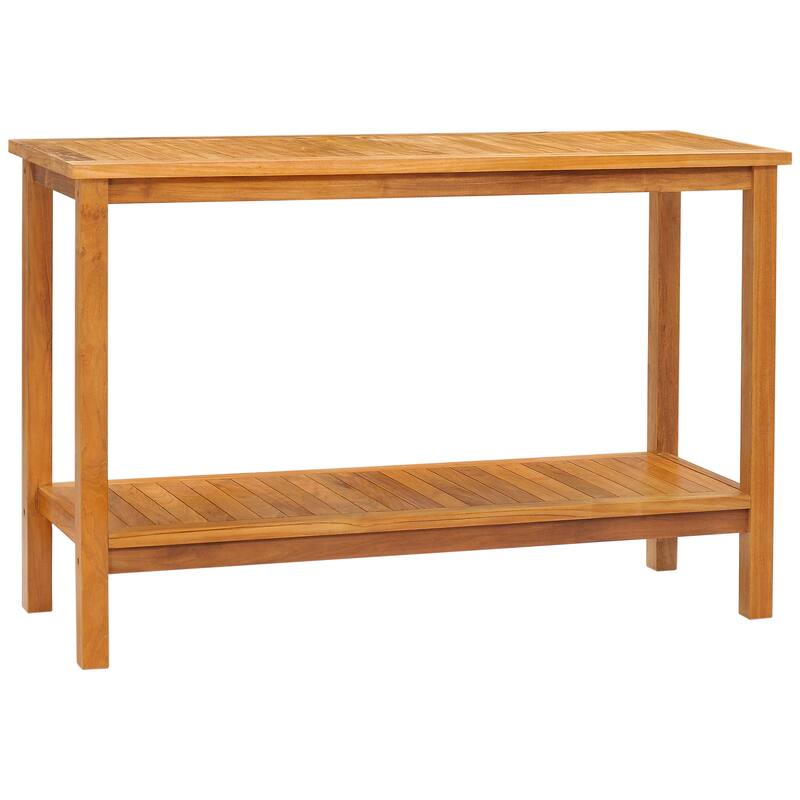 Chic Teak Santa Barbara Outdoor Teak Wood Patio Serving Table