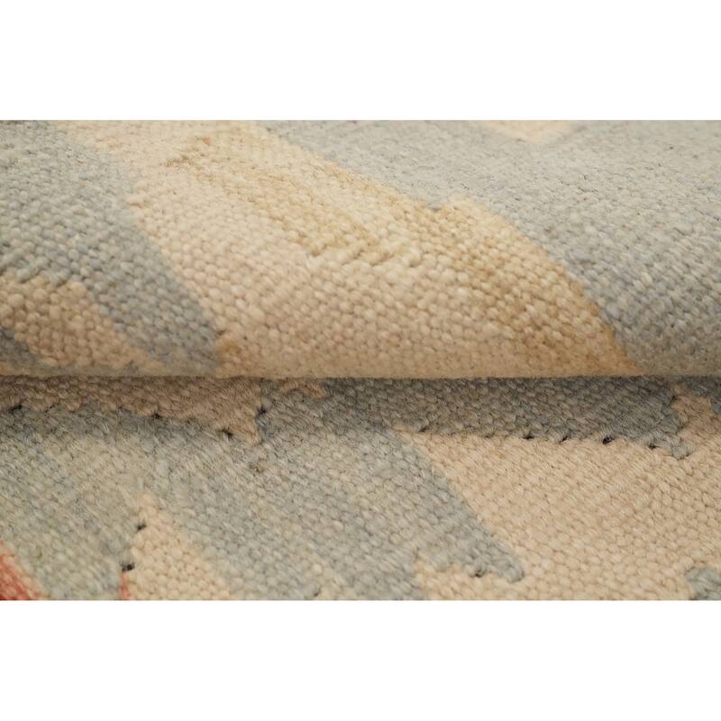 Hand Woven Oriental 100% Wool Carpet Southwestern Modern Multi-Colored Kilim Area Rug - 5' 1'' X 3' 5''