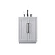 preview thumbnail 1 of 9, Elegant Lighting VF29024 Chase 24" Free Standing Single Basin Vanity Gray