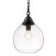 Option Matte Black with Hammered Clear Glass