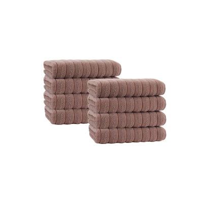 Vague Turkish Cotton 8 pcs Wash Towels - 12x12 inches