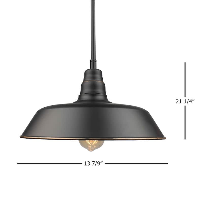 Gwen 1 Light Outdoor Pendant - Imperial Black