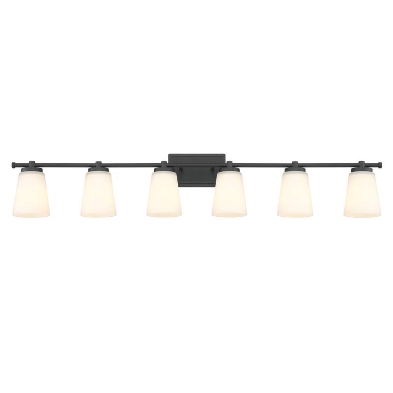 Acroma 6 - Light Steel Dimmable Bathroom Vanity Light - 6-light