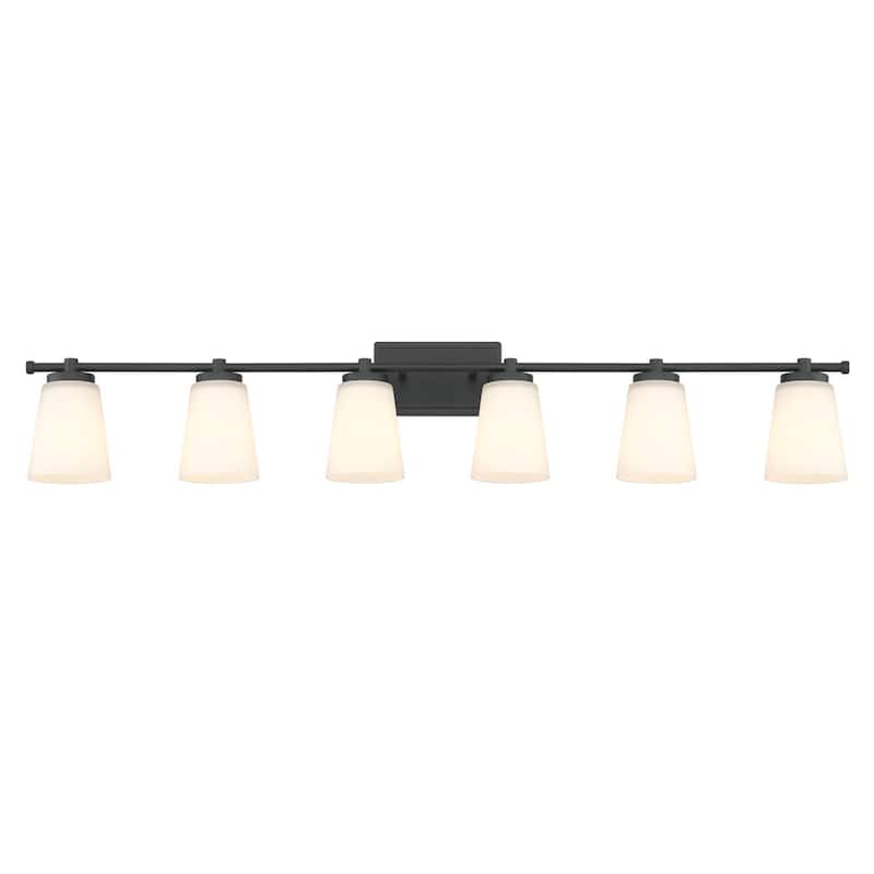 Acroma 6 - Light Steel Dimmable Vanity Light - 6-light