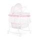 preview thumbnail 1 of 4, Dream On Me Lacy Portable 2 in 1 Bassinet and Cradle in Pink and white Pink/White