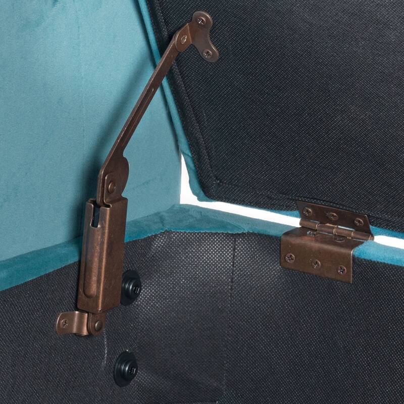 Copper Grove ArumVelvet Tufted Storage Bench / Settee