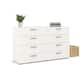 Porch & Den Angus Space-saving 8-Drawer Double Dresser - White woodgrain