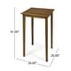 preview thumbnail 18 of 29, Polaris Outdoor 26" Square 3 Piece Wood and Wicker Bar Height Set by Christopher Knight Home