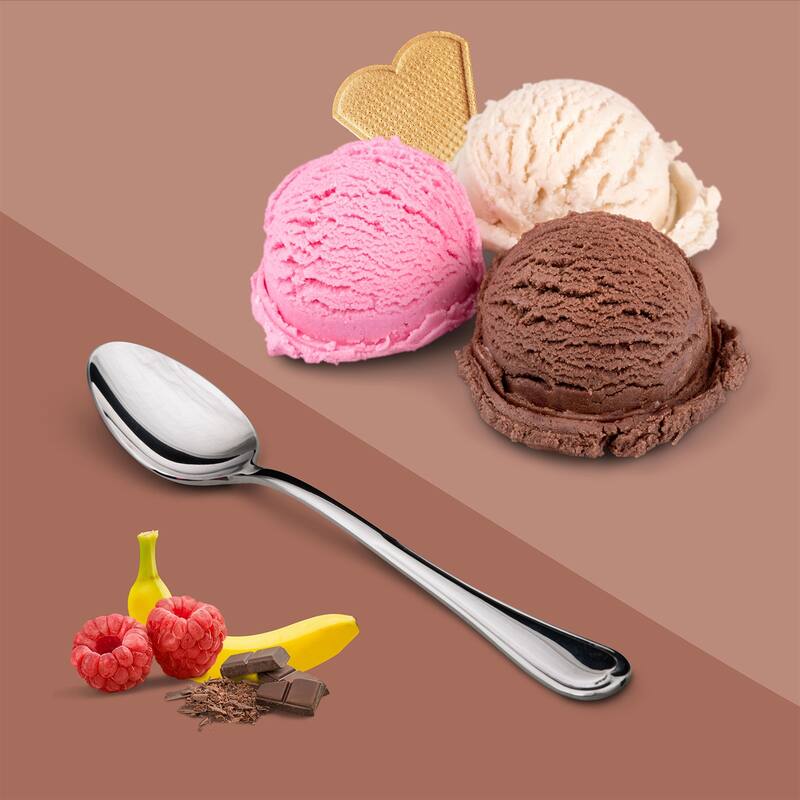 3.94" Ice Cream Cone Scoop, 2Pcs Plastic Reusable Cup Spoon