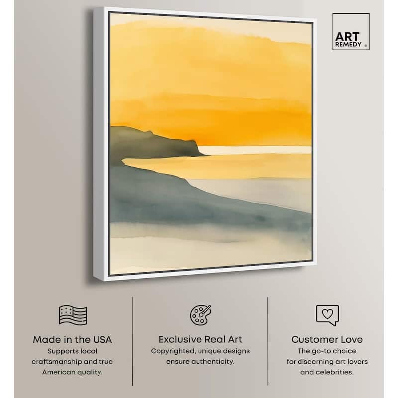 Dawn on the Waves Canvas by Art Remedy