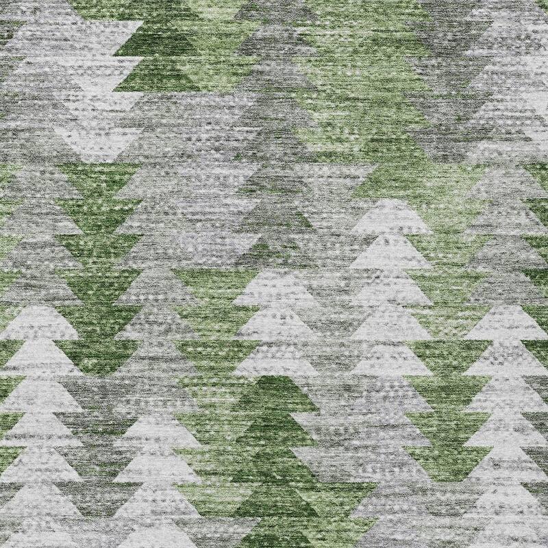 HomeRoots Geometric Transitional Rectangle Outdoor Rug