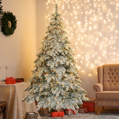 7.5ft Christmas Tree - 400 LED Lights, 1050 Bendable Branches, Holiday Decor