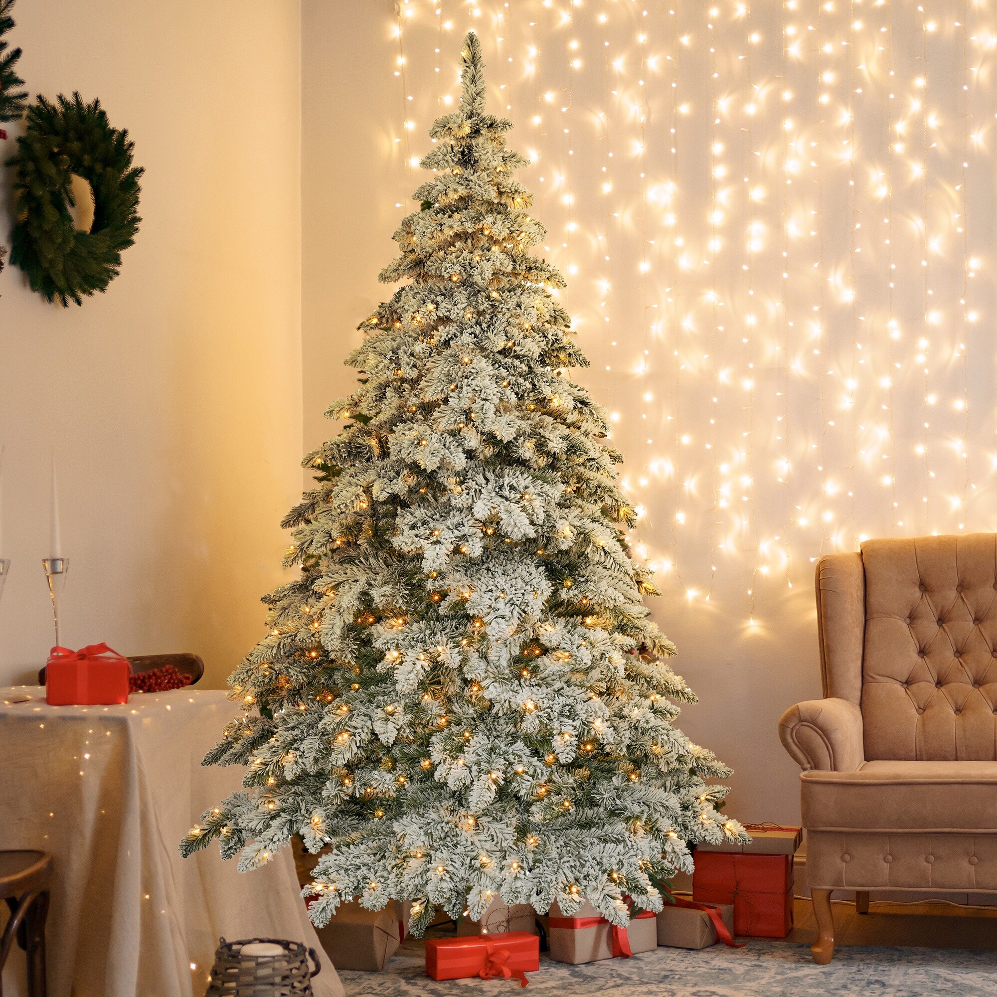 7.5 ft pre lit sales christmas tree
