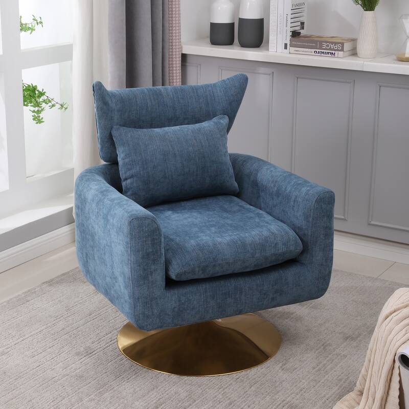 Mid-Century 360-degree Swivel Accent Chair