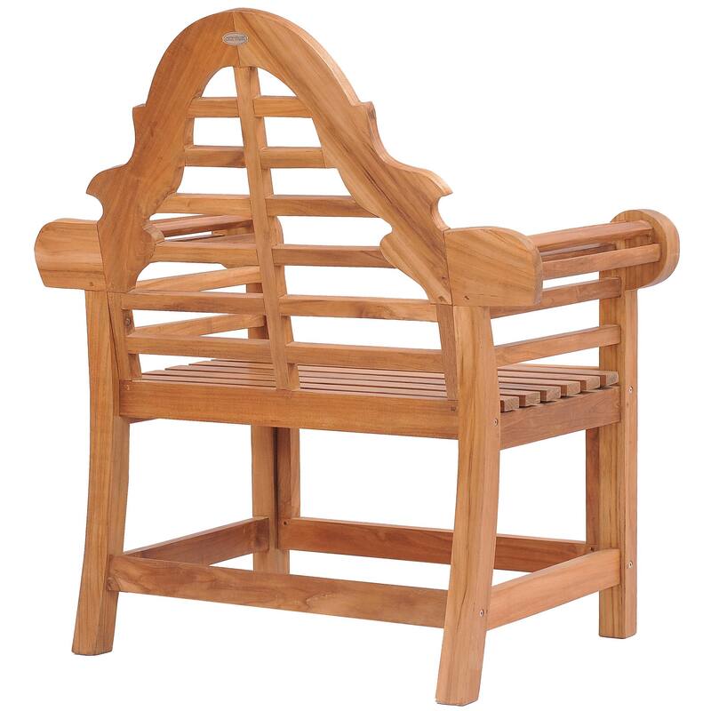 Chic Teak Lutyens Teak Wood Indoor/ Outdoor Dining Arm Chair