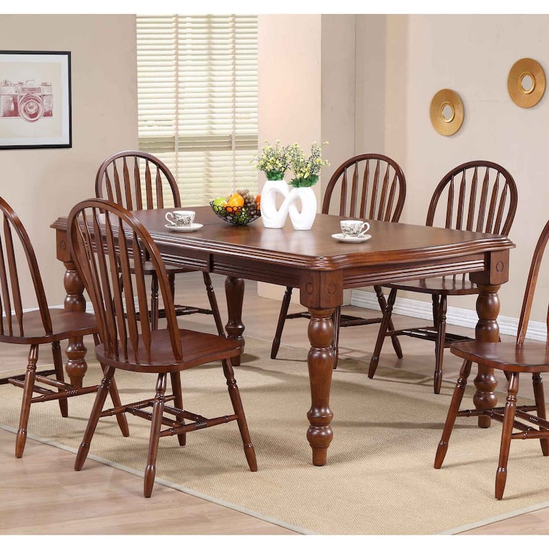 Extendable Dining Table 72" Rectangular Seats 8 - Art Deco Style Table - 72