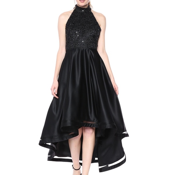nicole miller black gown