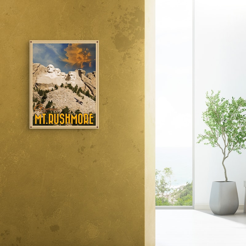 Mt. Rushmore by Old Red Truck Canvas Art Print