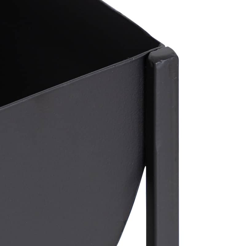 Kate and Laurel Ozar Metal Tabletop Planter - 12x5x6