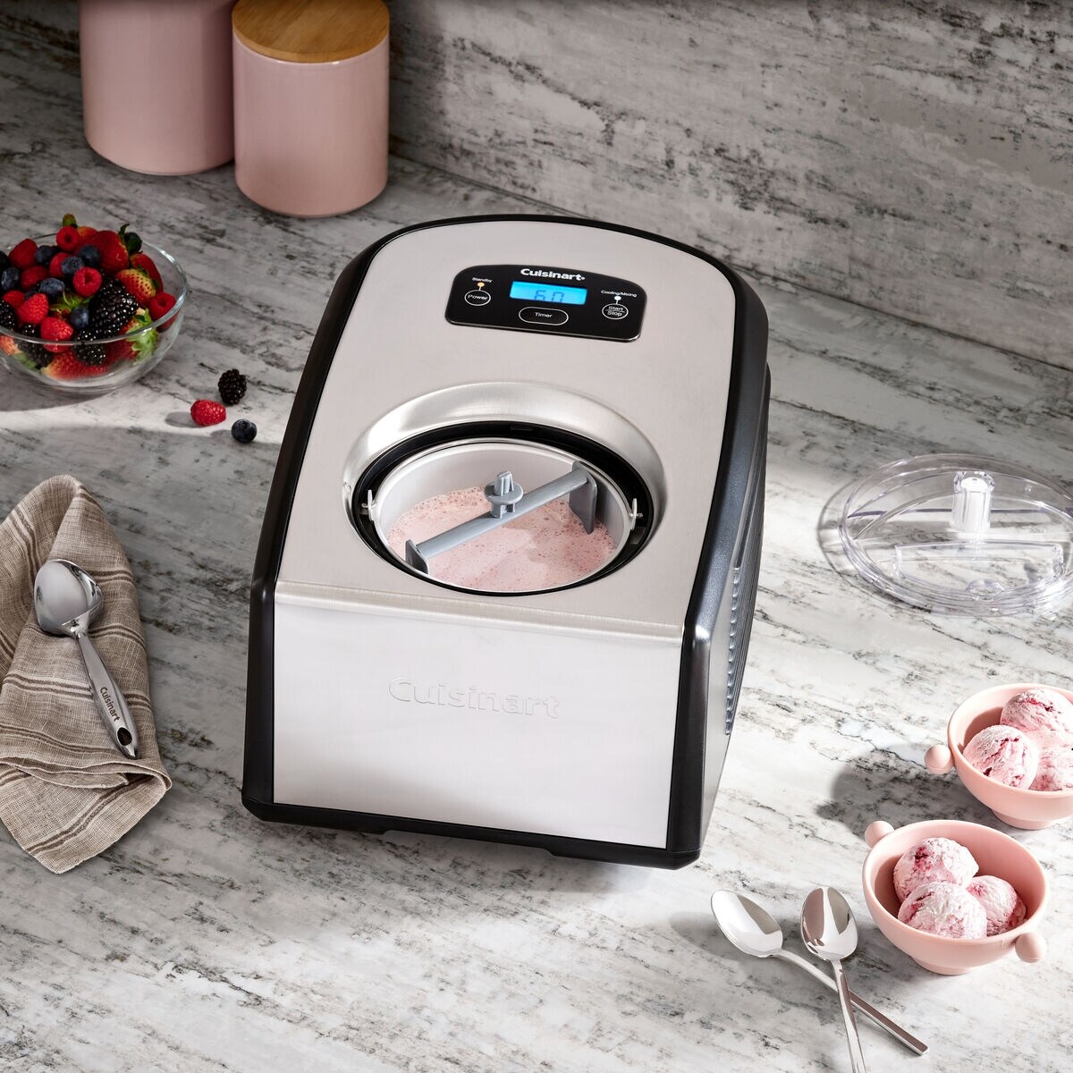 Cuisinart ICE-100FR 1.5 Quart Ice Cream Gelato Maker Black