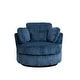 preview thumbnail 39 of 55, Oversized 360 Degreed Swivel Accent Chair Modern Soft Plush Corduroy Round Barrel Chair for Living Room Bedroom with Pillows