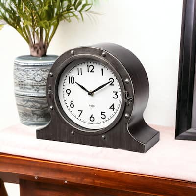 Rectangular Table Clock With Automobile Speedometer Style