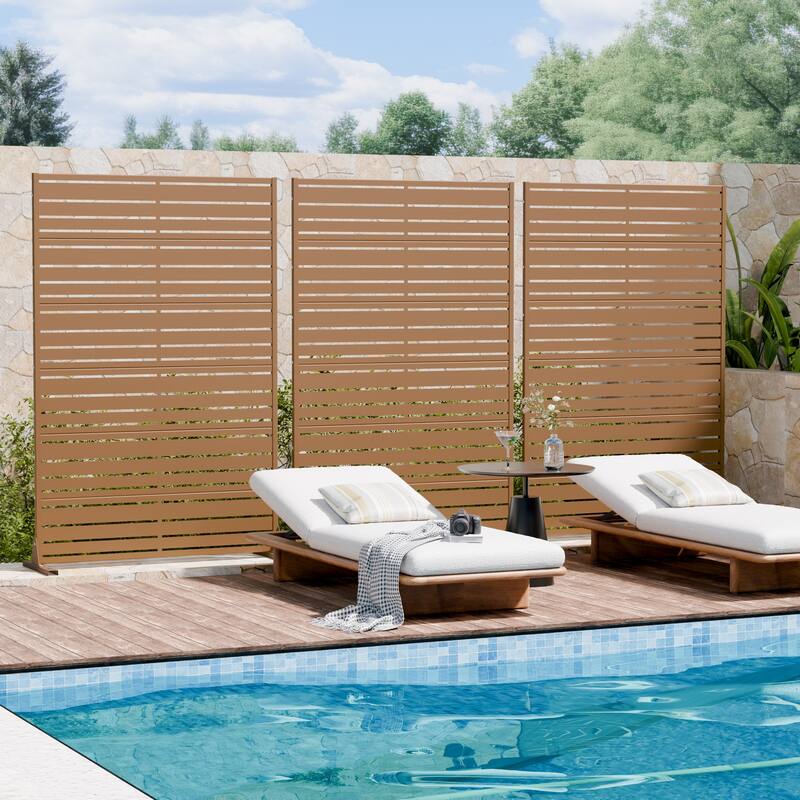 Outdoor Privacy Screen Metal Privacy Screen Panel Free Standing