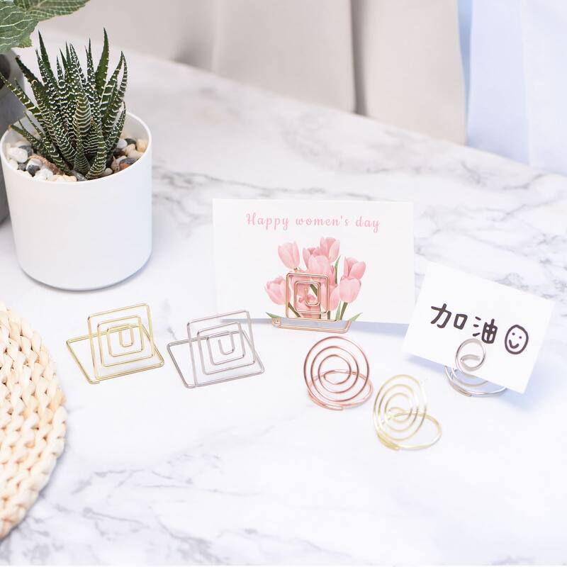 12pcs Table Number Holders 30mm Tall 35mm Base Width Double Heart