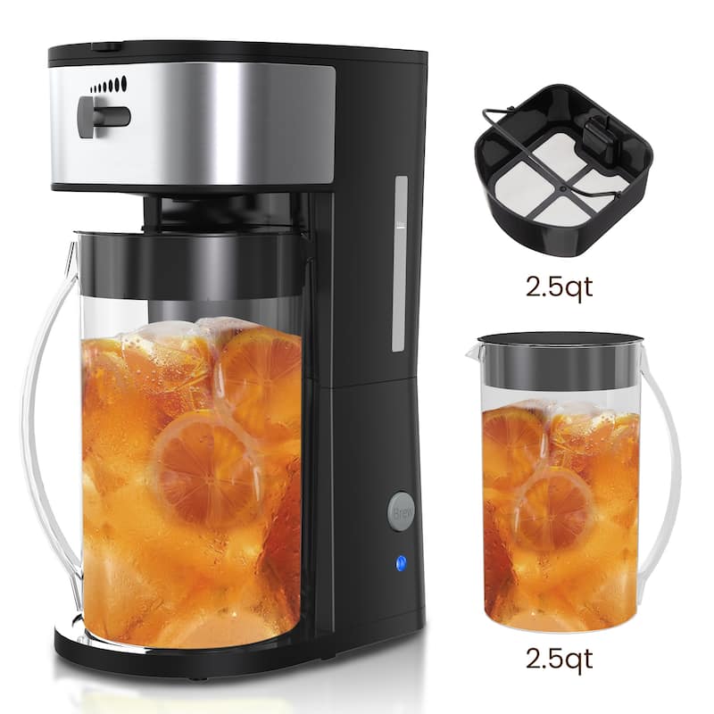 Iced Tea Maker with 2.5-Quart Pitcher 7 Cups Coffee Machines