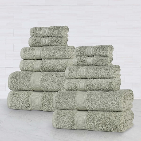 Superior Oregon Organic Cotton Solid 12-Piece Towel Set