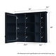 preview thumbnail 64 of 95, Modern Surface Mount Solid Wood Framed Medicine Cabinet With Mirror and Shelves