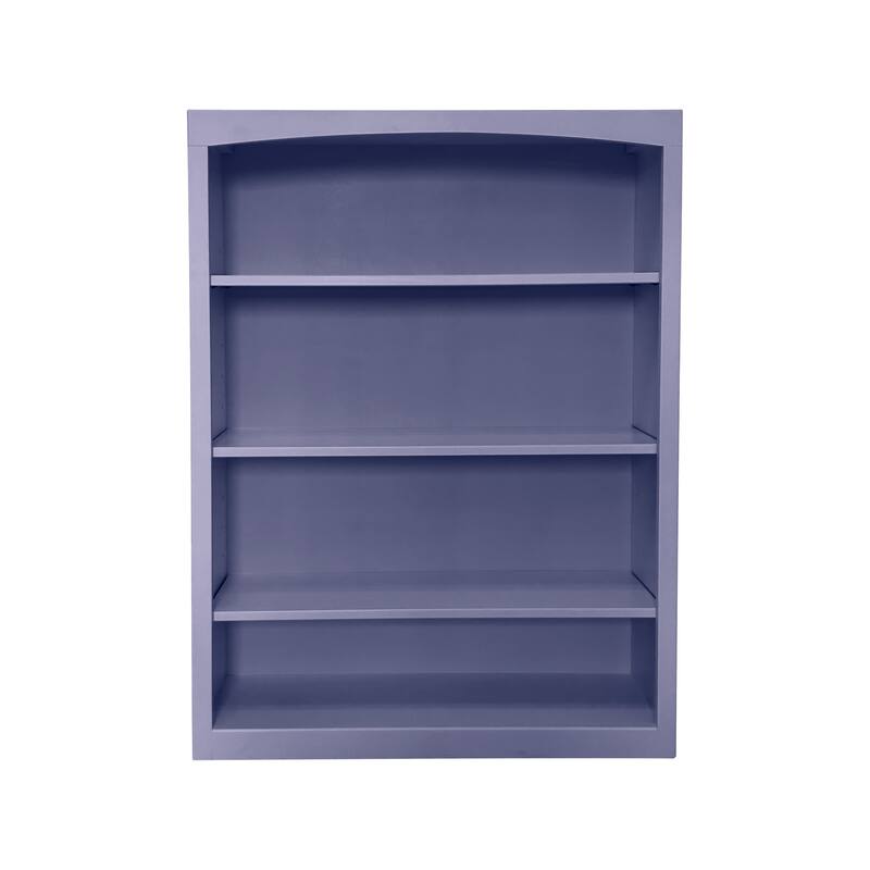 Arch+Haven Solid Wood Bookcase 36 x 48 - Wedgewood Blue