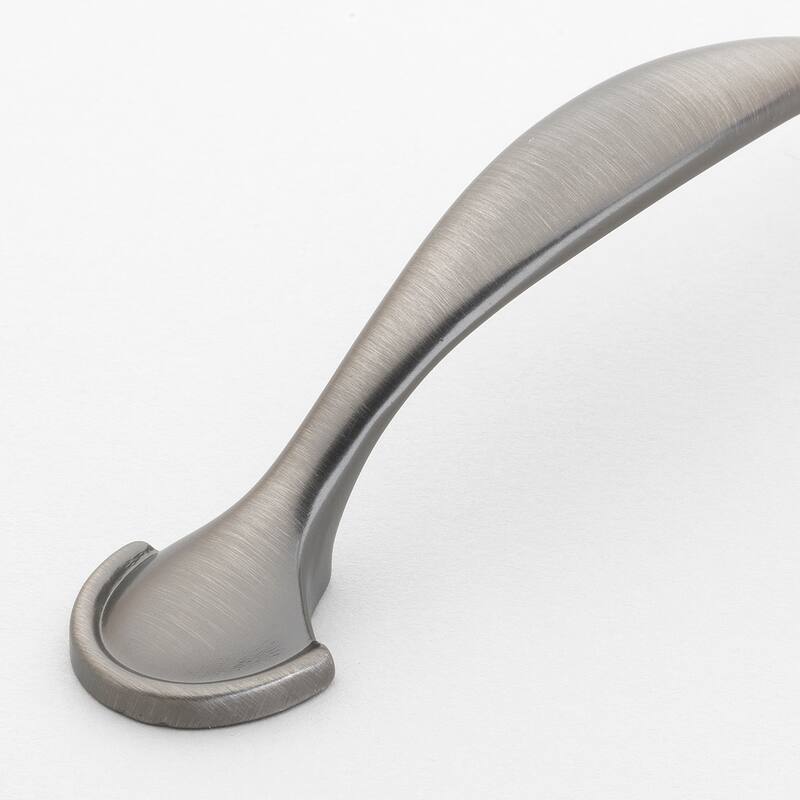 GlideRite 5-Pack 3 in. Center Satin Pewter Arch Cabinet Pulls - Satin Pewter
