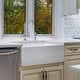 preview thumbnail 12 of 13, Large White Fireclay Apron Front Farmhouse Kitchen Sink 33"