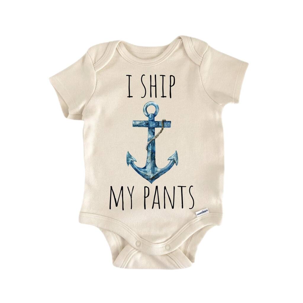 Ship My Pants Nautical - Baby Boy Girl Clothes Infant Bodysuit Funny Cute Newborn