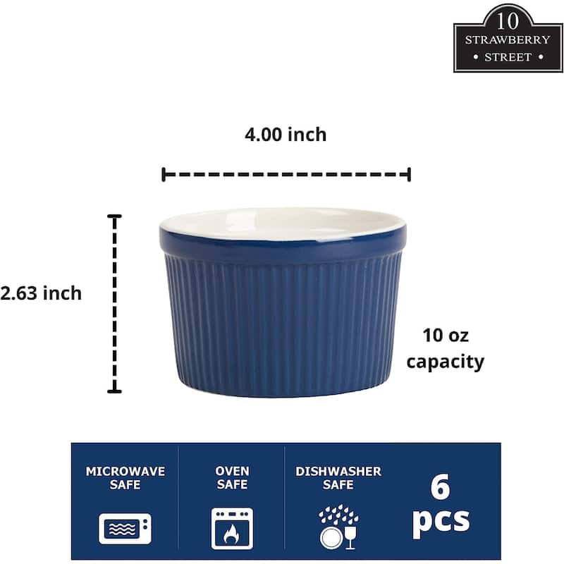 10 Strawberry Street Roma 10oz Ramekin Set of 6