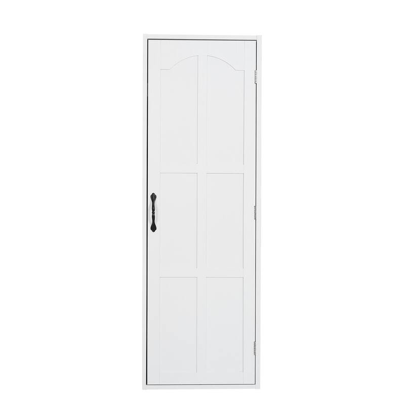 Moasis 47.2 Inch Wall Recessed Ironing Board Cabinet with 4 Storage Shelves