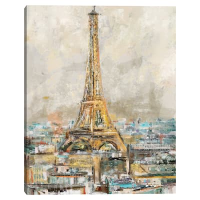 When in Paris by Studio Arts Canvas Art Print