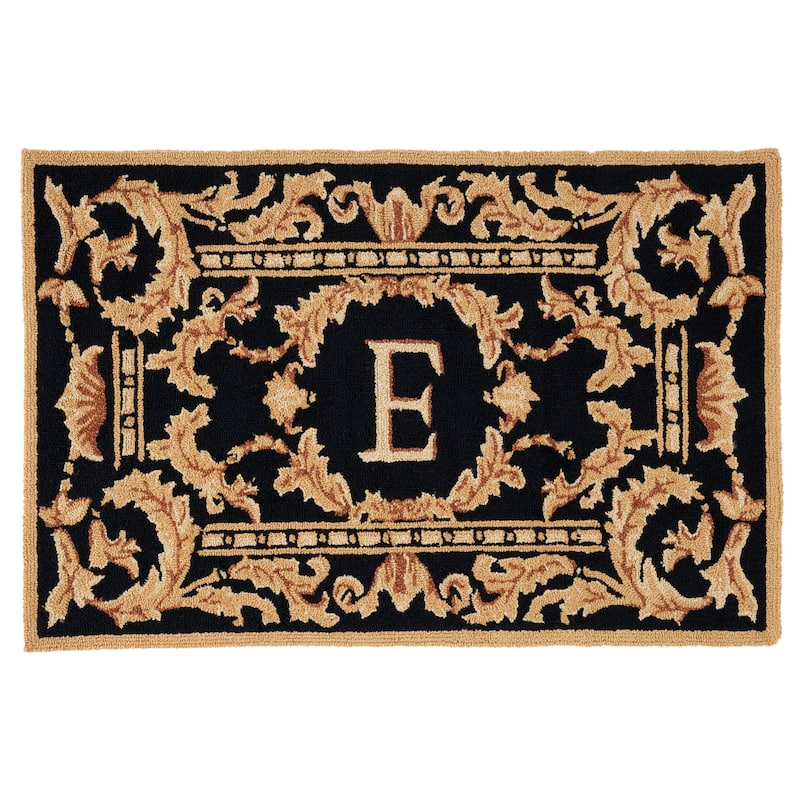 SAFAVIEH Handmade Monogram Kyousuke Casual Rug - 2' 6" x 4' - Black - E