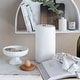 preview thumbnail 3 of 5, Marble Footed Bowl - 8.0"L x 8.0"W x 4.5"H