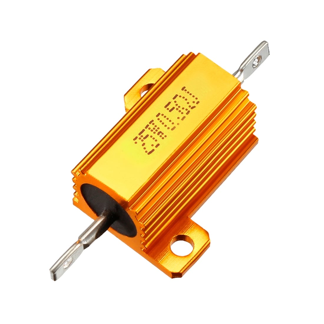 25W 0.5 Ohm Aluminium Housing Chassis Mount Wirewound Power Resistors Gold 1pcs - Gold Tone
