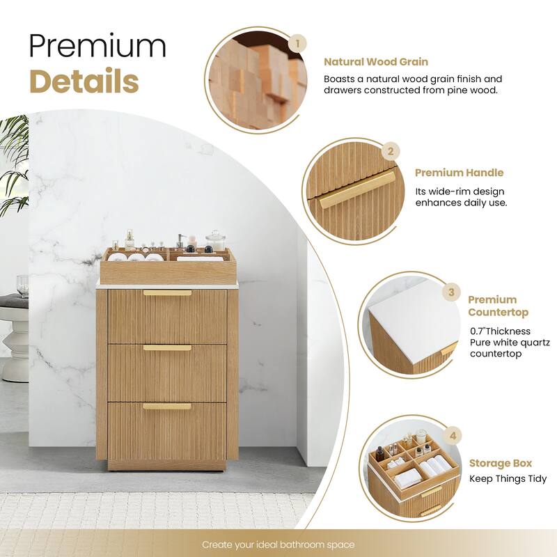 Santarem Solid Wood Partitioned Storage Cabinet