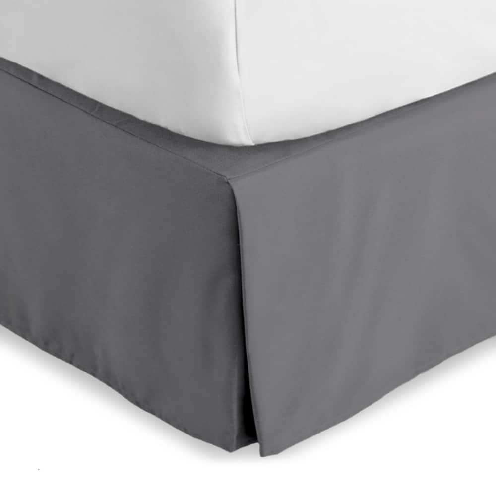 Bare Home Pleated Bed Skirt - 15-Inch Tailored Drop Easy Fit