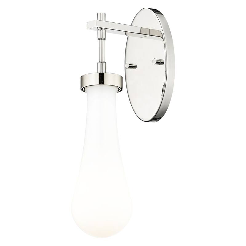 Innovations Lighting 451-1W-G451-4GWH Owego 16" Tall Bathroom Sconce - Polished Nickel