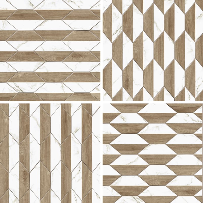 Merola Tile Llama Kayak Lagom Nature 6-1/2" x 12-1/2" Porcelain Floor and Wall Tile