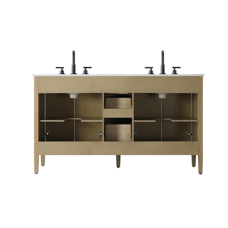 Elegant Lighting VF29660D Blakely 60" Free Standing Double Basin