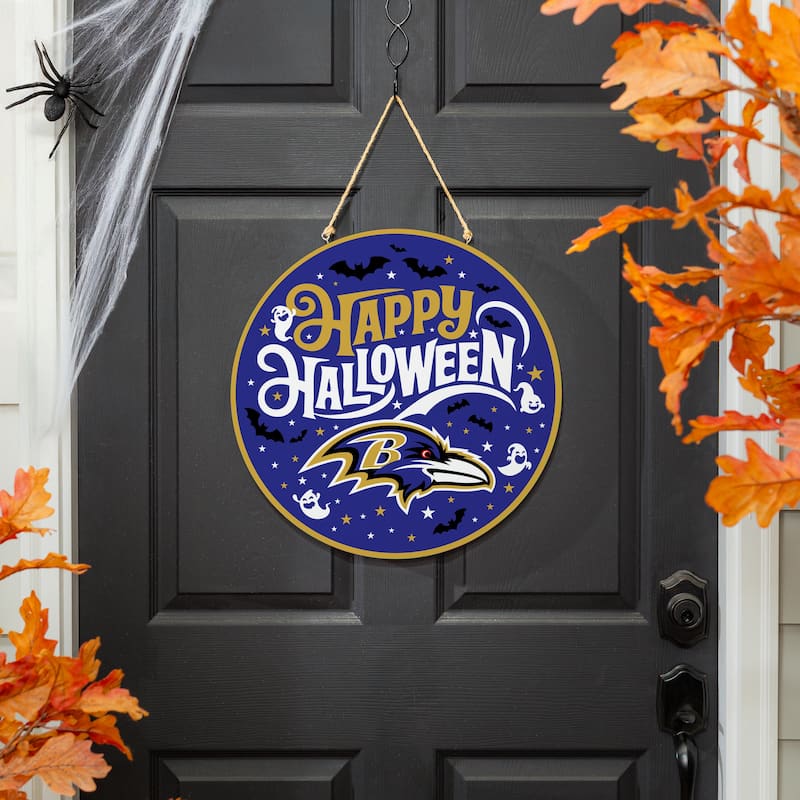 Baltimore Ravens 18" x 18" Halloween Door Décor Wall Sign