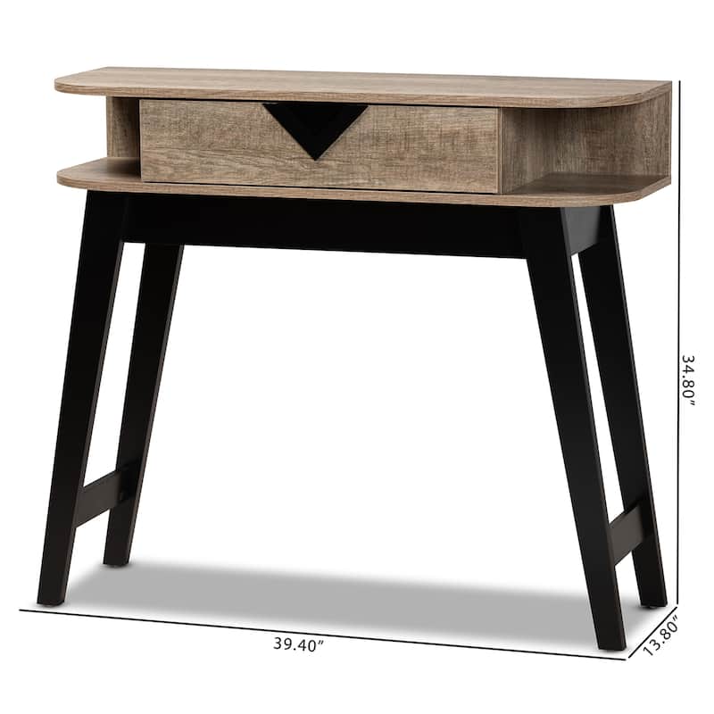 Wales Modern & Contemporary Light Brown Finished Wood Console Table