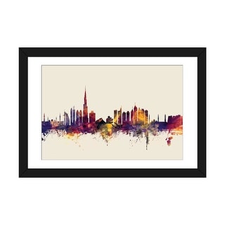 iCanvas "Dubai, UAE On Beige" by Michael Tompsett
