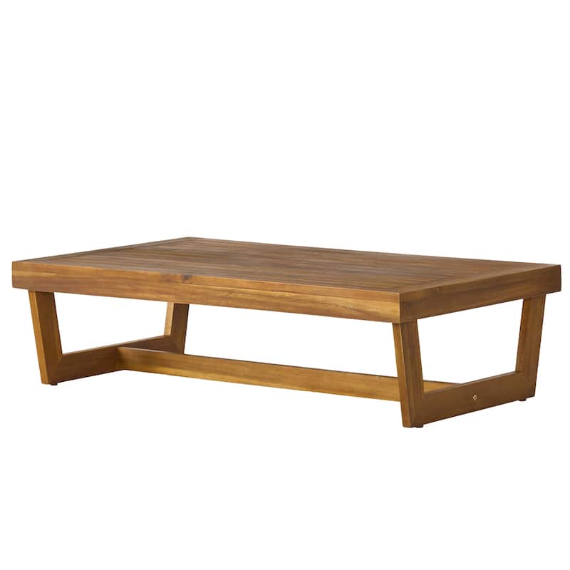 Sherwood Outdoor 4-Seater Wood Chat Set by Christopher Knight Home